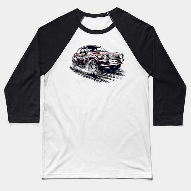 Ford Escort Baseball T-Shirt by Vehicles-Art